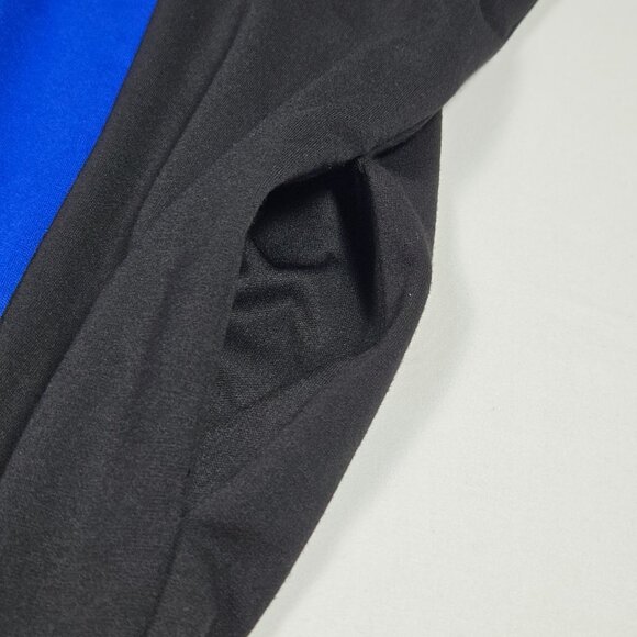 Vince Camuto Blue Black Colorblock Fit & Flare Dress Sz 2 Sleeveless Minimalist - Picture 14 of 15